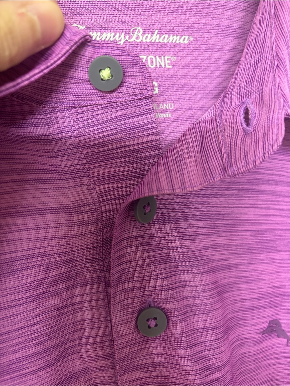 Tommy Bahama Purple Island Zone XL Polo Shirt - Picture 3 of 5